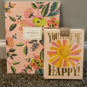 Notebook and stationary